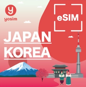 【日韓通用｜eSIM】上網吃到飽 計日型｜日本＋韓國通用 eSIM｜虛擬卡、即買即發