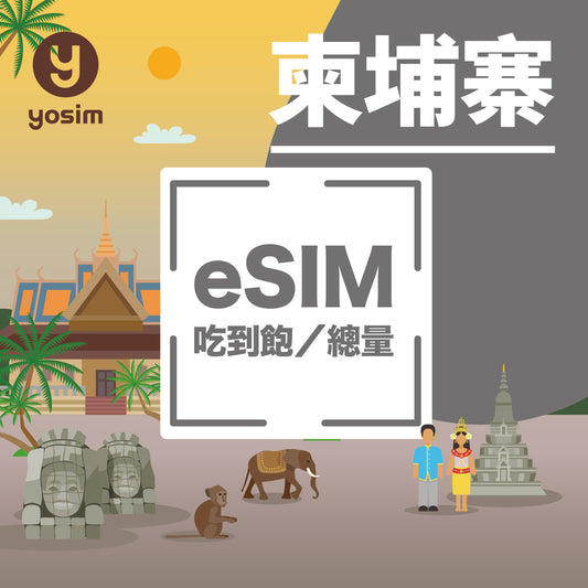 柬埔寨 eSIM 虛擬卡 Metfone 電信商上網吃到飽方案
