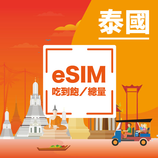 泰國 DTAC eSIM 卡 吃到飽不降速 5G/4G 高速網路 含通話門號 DTAC 原生漫遊方案旅遊上網卡
