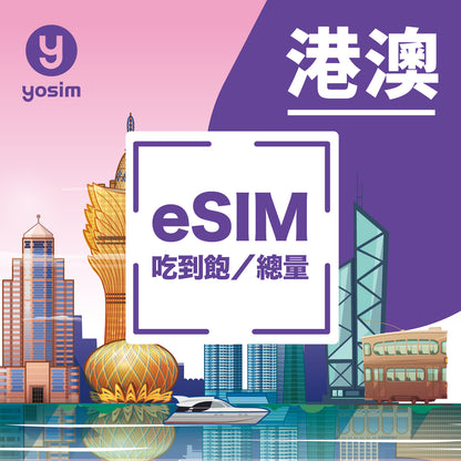 ama 團購【港澳｜eSIM】香港、澳門 免翻牆上網吃到飽、總量型｜港澳通用