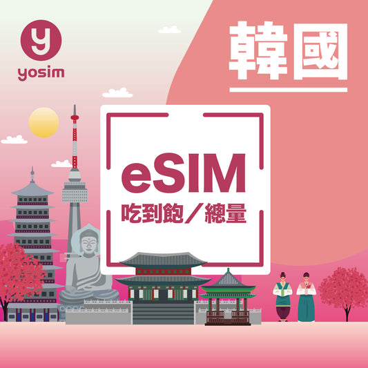 韓國 eSIM 上網吃到飽虛擬卡 - 即買即發免換卡
